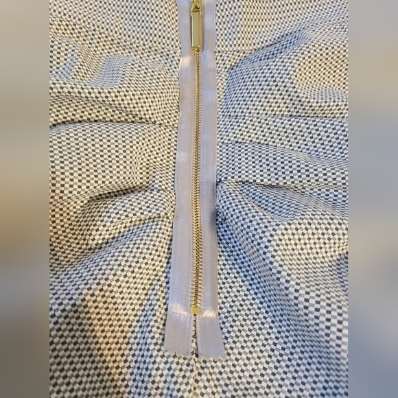 Amber Sakai Pencil Skirt US SIZE 2 white/grey Checkered - Picture 3 of 5